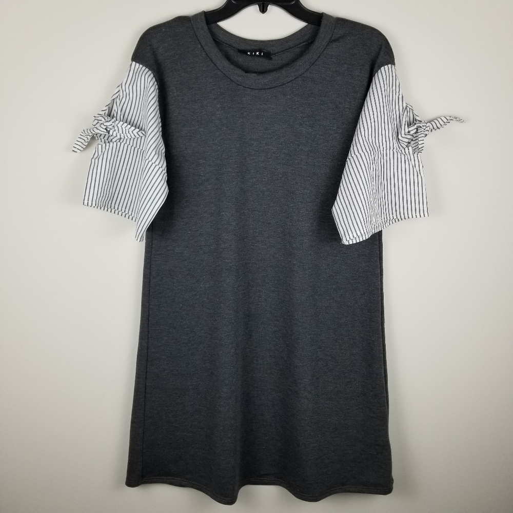 KIKI Gray Knit Dress-S